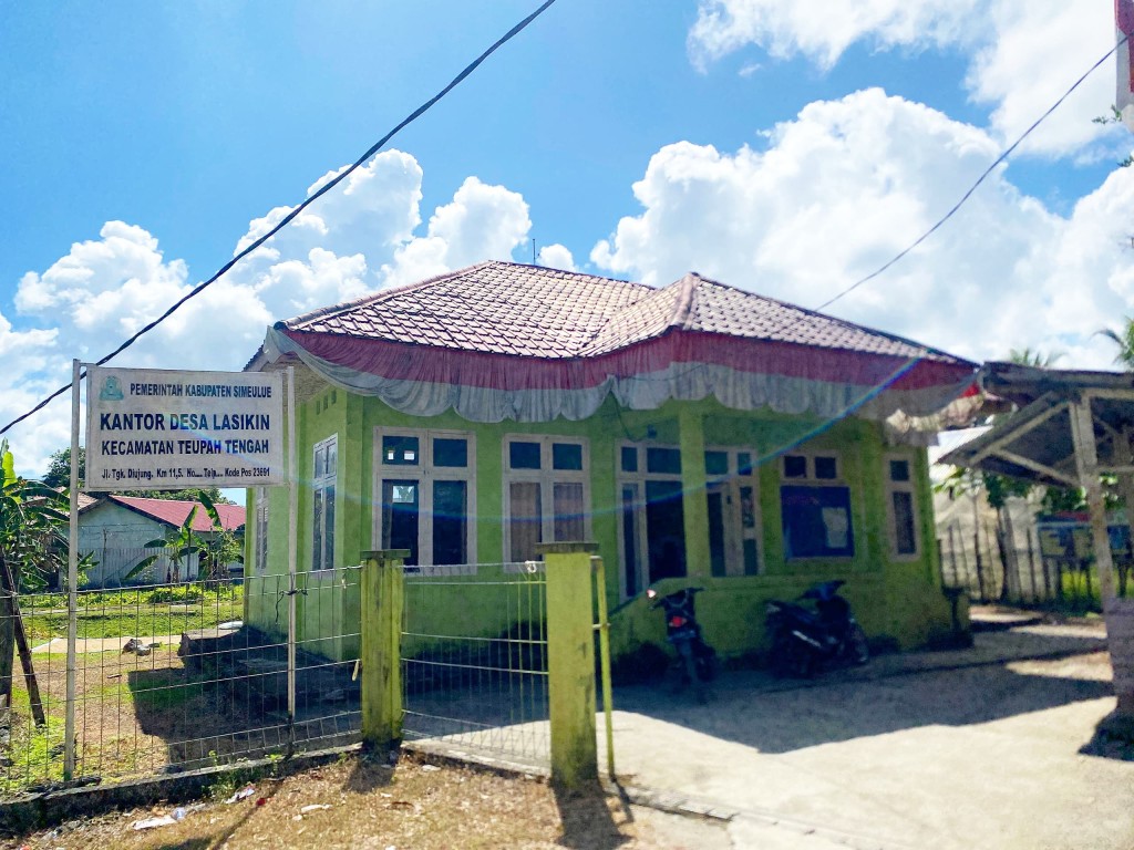 Kantor Desa Lasikin, kecamatan Teupah Tengah, kabupaten Simeulue